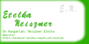 etelka meiszner business card